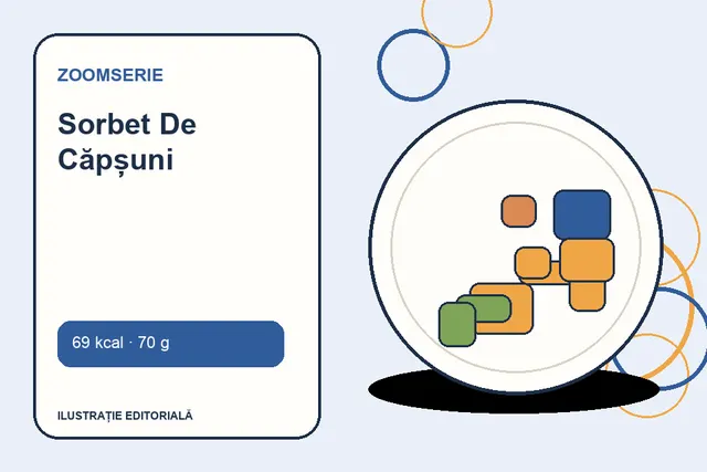 Sorbet De Căpșuni de la Zoomserie — ilustrație editorială unică