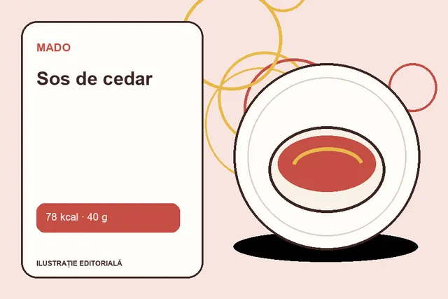 Sos de cedar de la MADO — ilustrație editorială unică