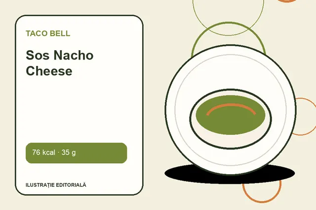 Sos Nacho Cheese de la Taco Bell — ilustrație editorială unică