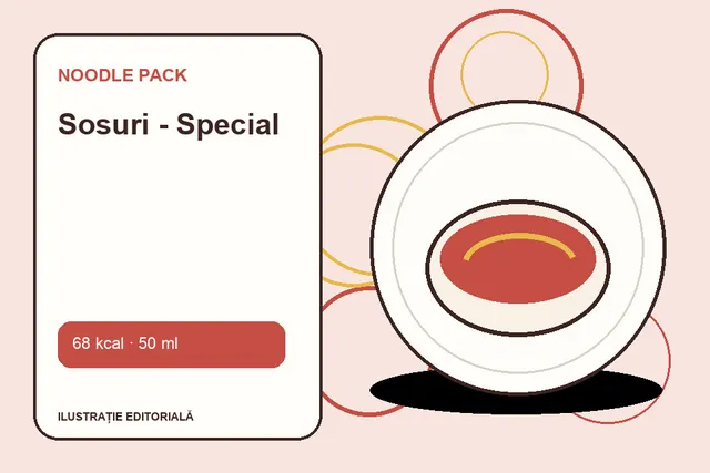 Sosuri - Special de la Noodle Pack — ilustrație editorială unică