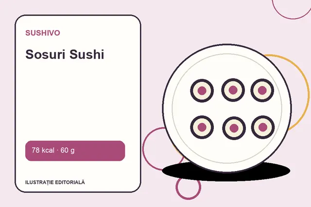 Sosuri Sushi de la Sushivo — ilustrație editorială unică