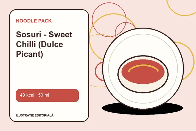 Sosuri - Sweet Chilli (Dulce Picant) de la Noodle Pack — ilustrație editorială unică