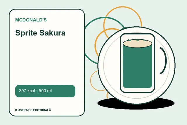 Sprite Sakura de la McDonald's — ilustrație editorială unică
