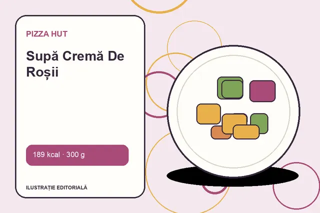 Supă Cremă De Roșii de la Pizza Hut — ilustrație editorială unică