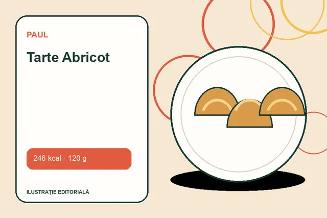 Tarte Abricot de la Paul — ilustrație editorială unică