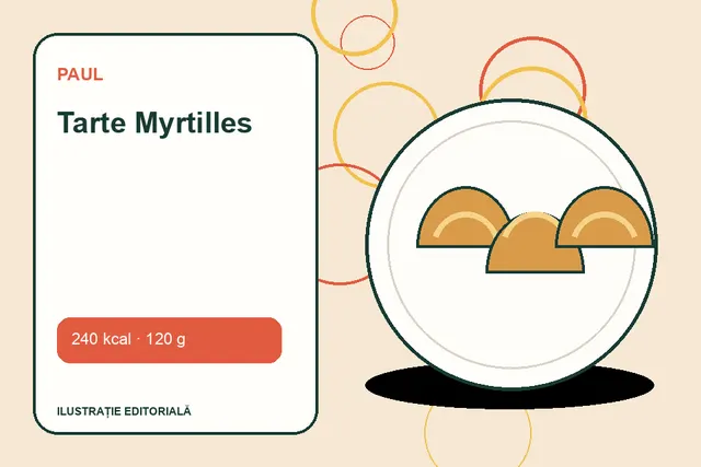 Tarte Myrtilles de la Paul — ilustrație editorială unică