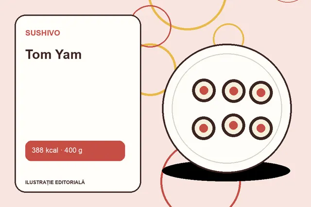 Tom Yam de la Sushivo — ilustrație editorială unică