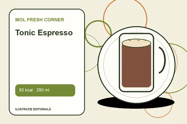 Tonic Espresso de la MOL Fresh Corner — ilustrație editorială unică