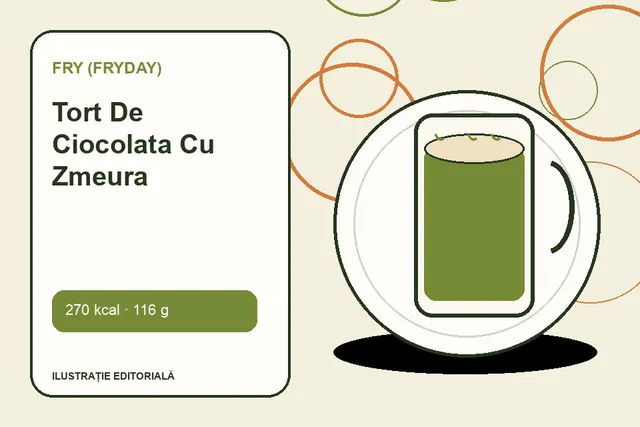 Tort De Ciocolata Cu Zmeura de la FRY (FryDay) — ilustrație editorială unică