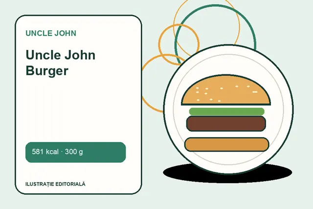 Uncle John Burger de la Uncle John — ilustrație editorială unică