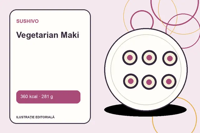 Vegetarian Maki de la Sushivo — ilustrație editorială unică