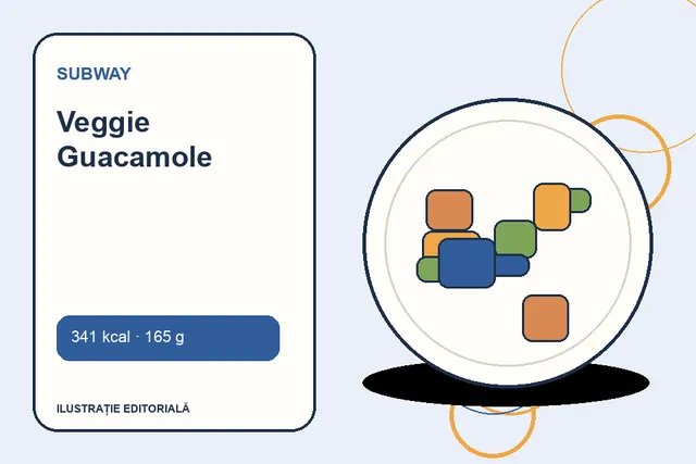 Veggie Guacamole de la Subway — ilustrație editorială unică